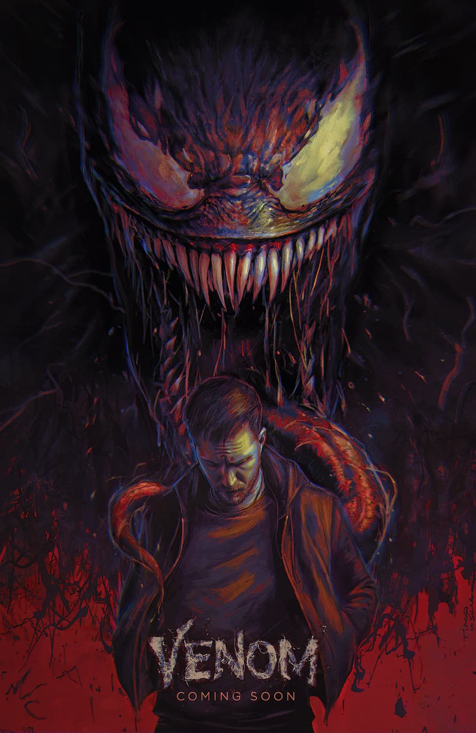venom marvel Comic art and cover illustration
